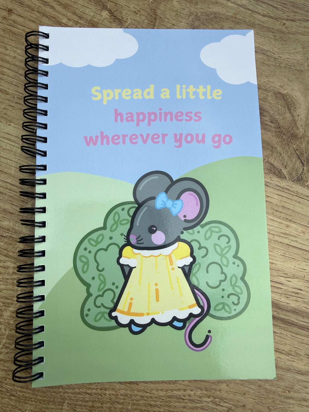 Mouse A5 Journal Spiral Bound Notebook