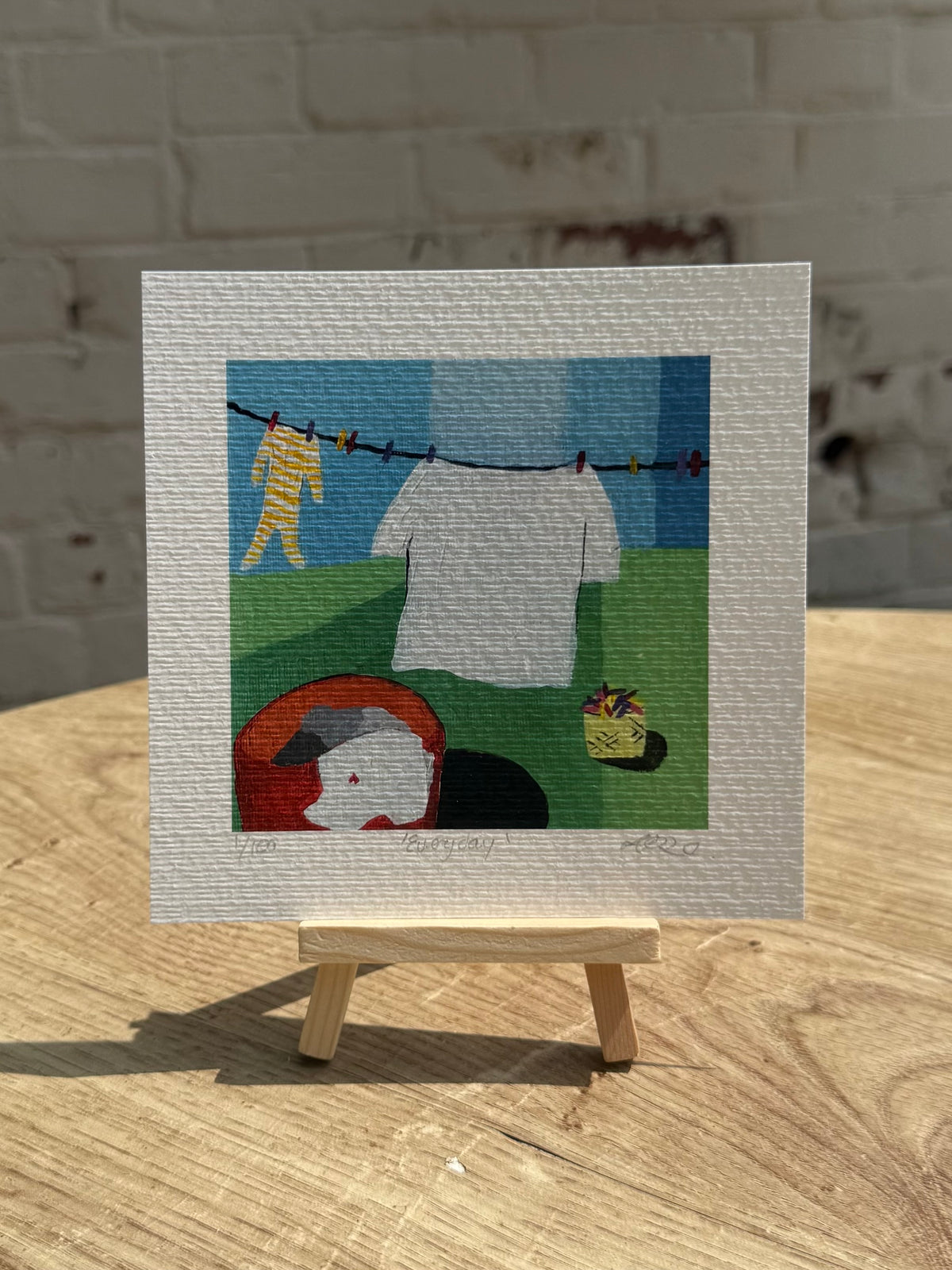 Family Washing Art Print