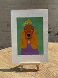 Spaniel In A Hat Art Print