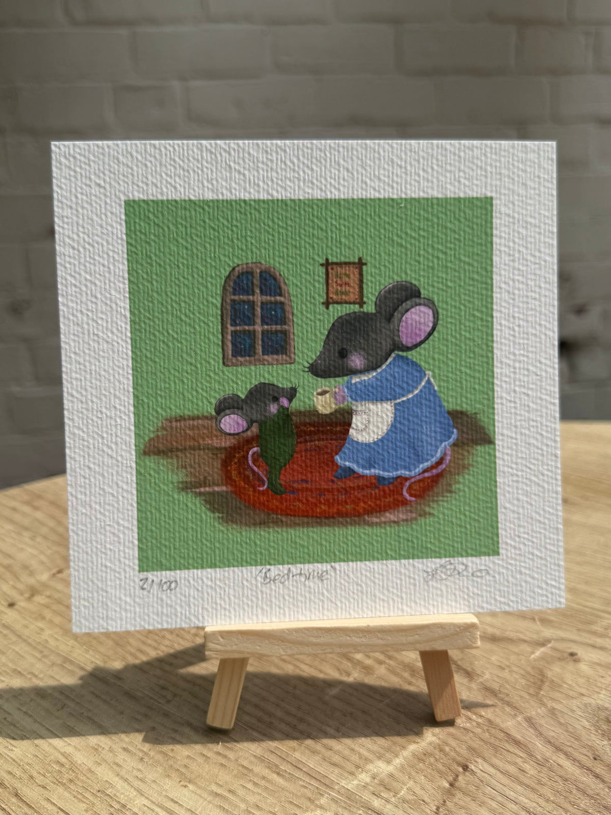 Mice Bedtime Art Print