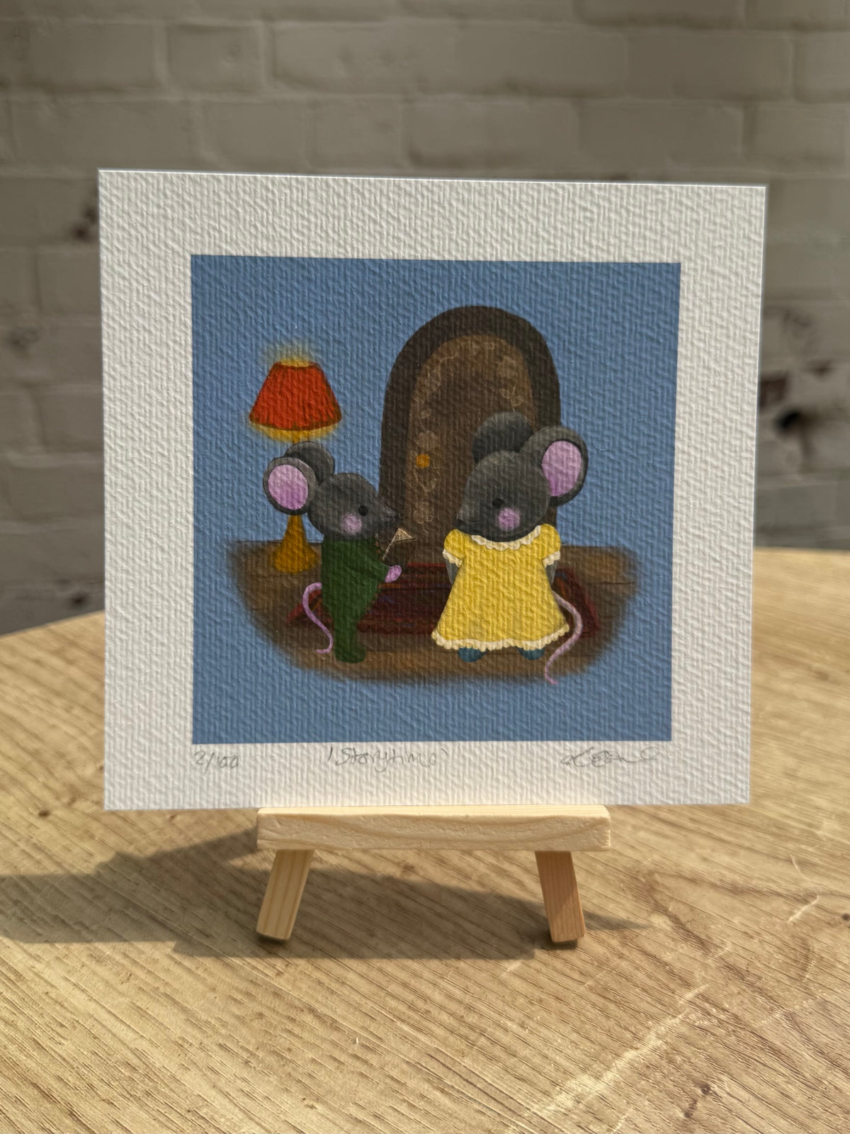 Mice Storytime Art Print